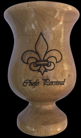 CUIA DE CHIMARRÃO EM MADEIRA TORNEADA