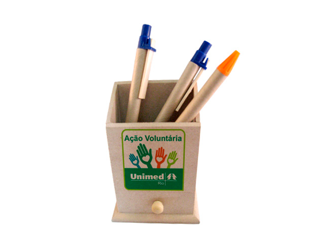 PORTA LAPIS/CANETA MDF COM FOTO