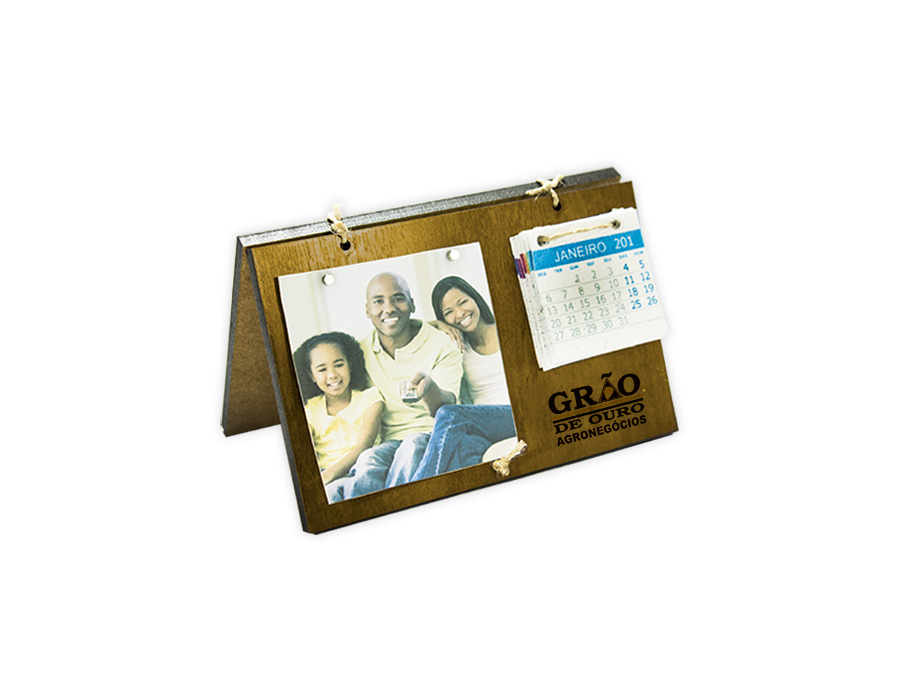 Porta retrato com calendário Papel semente